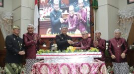 Gubernur Jawa Barat Ridwan Kamil dalam rapat Paripurna Istimewa DPRD Kabupaten Bogor dalam rangka Hari Jadi Kabupaten Bogor ke-541, Sabtu (3/6/2023).