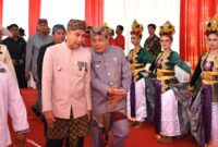 Pj Gubernur Jabar Bey Machmudin Menghadiri Rapat Paripurna dalam rangka Hari Jadi ke-193 Kota Purwakarta dan Hari Jadi ke-56 Kabupaten Purwakarta di Ruang Rapat Paripurna DPRD Purwakarta, Sabtu (20/7/2024).