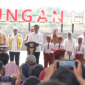 Presiden RI Joko Widodo meresmikan secara simbolis sejumlah infrastruktur di Jawa Barat bersamaan dengan peresmian jembatan Sungai Citanduy, Kota Banjar, Kamis (29/8/2024).