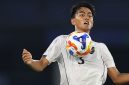 Kakang Rudianto of Indonesia U23 controls the ball during the Mandiri Cup final between Vietnam U23 and Indonesia U23 at Gelora Bung Karno Stadium on July 29, 2025 in Jakarta, Indonesia.