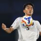 Kakang Rudianto of Indonesia U23 controls the ball during the Mandiri Cup final between Vietnam U23 and Indonesia U23 at Gelora Bung Karno Stadium on July 29, 2025 in Jakarta, Indonesia.